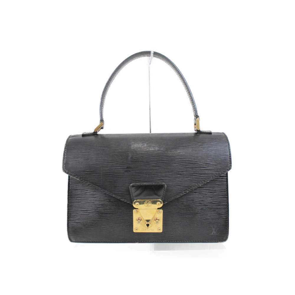 Louis Vuitton Concorde Handbag Epi Leather Noir Black